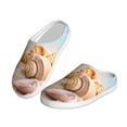 thumbnail image 2 of Wukai Beach Starfish Shell Print Women's Indoor Bedroom Slipper Slip On Shoes, Unisex House Shoes with Anti-Skid Sole for Men, Gift for Women Men-11, 2 of 7