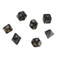 thumbnail image 1 of Ensemble de 7 Pcs/ensemble dés de Jeu Numériques Amusants RPG Résine Multi-Faces dés Multi-Faces dés Numériques à Côtés Polyédriques, 1 of 1