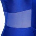 thumbnail image 6 of TiaoBug Womens Lyrical Dance Dresses Sleeveless Asymmetrical Ballroom Tango Latin Dance Dress Royal Blue M, 6 of 7