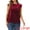 Burgundy, variant on DARING DIVA Women's Crew Neck Cap Sleeve Velvet Blouses XS Peacock Blue