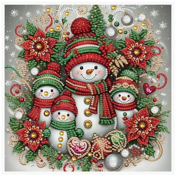 Christmas Snowman Diamond Art Painting Kit