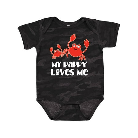 

Inktastic My Pappy Loves Me Grandchild Beach Crab Gift Baby Boy Bodysuit