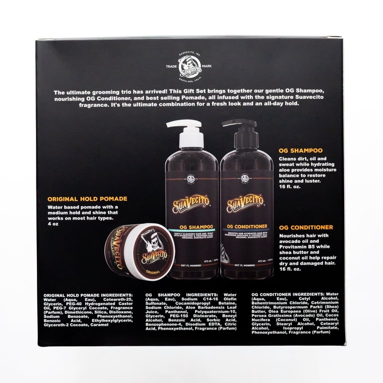 Suavecito Original Hold Hair Care Gift Set, for All Hair Types