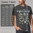 thumbnail image 5 of Men's Beetlejuice Sandworm and Betelgeuse Symmetrical Graphic Tee Charcoal 2X Large, 5 of 10