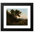 thumbnail image 2 of Beniamino De Francesco 18x15 Black Modern Framed Museum Art Print Titled - Italian Landscape with Aeneas and the Cumaean Sibyl (1838), 2 of 5
