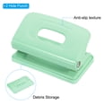 thumbnail image 4 of Uxcell 1/4" 2 Hole Paper Punch Metal Hole Puncher 8 Sheet Punch Capacity Hole Punch Office and Home, Green, 4 of 6