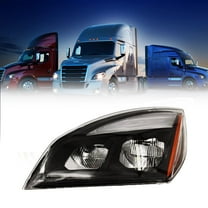 Driver Side Black LED Headlight for Freightliner Cascadia 2018 2019 2020 2021 22