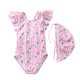 thumbnail image 1 of Odeerbi 2-24 Meses Traje de Baño de Una Sola Pieza Para Niñas Con Sombrero de Sol Traje de Baño de Verano Con Impresión Linda, 1 of 5