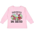 thumbnail image 3 of Inktastic Promoted to Big Sister with Flowers Girls Long Sleeve Toddler T-Shirt, 3 of 5