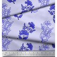thumbnail image 3 of Soimoi Rayon Fabric Leaves & Floral Block Print Fabric by Yard 42 Inch Wide, 3 of 3