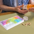 thumbnail image 4 of Tablet Container Dispenser Pills Box Holder Weekly Pill Organizer Storage Case, 4 of 9