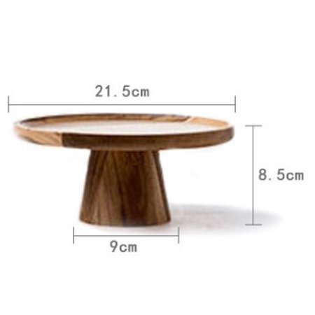 

Fruit Tray Natural Rubber Wood Living Room Household Dried Fruit Dessert Cake Fruit Tray Dessert Decor Kitchen Utensils