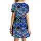 thumbnail image 4 of Vestido suelto de manga corta suelto informal liso para mujer Vestido estampado floral estampado clásico Fridja qw1640, 4 of 8