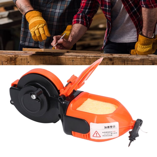 Automatic Manual Duct Chalk Line, Toughness Ink Absorption Automatic Ink Fountain Marker High Hardness For Woodworking