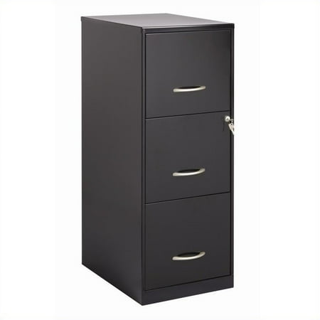 Hirsh Industries Soho 3 Drawer Letter File Cabinet In Black Walmart Canada