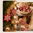 thumbnail image 5 of Cadancy Christmas Ornaments Tree Hanging Stars Baubles Holiday Decoration Shatterproof Balls Pendant Festive Party Supplies Seasonal Home Indoor Mantel Fireplace Window Decor, 5 of 7