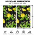 thumbnail image 2 of Nursery Curtains Boys Girls Kids Lemons Fruits Funny Print Pattern Window Drapes for Living Bedroom Playroom Room Decor Rod Pocket 52x84Inch 2 Panels, 2 of 2