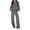 Gray, variant on Sriper Workout Sets Gym for Women Comfy Lounge Sweatsuit Outfits Zip Up Drop Shoulder Hooded Sweatshirt Soild Color Baggy Hoodie High Waisted Loose Wide Leg Sweatpants Y2K Fashion Activewear
