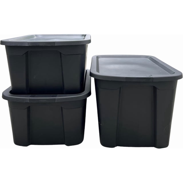 Universal - Juego de cajas de plástico | Cajas con tapa para organización y almacenamiento.