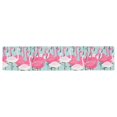 thumbnail image 2 of MKHERT Pink And White Flamingos Table Runner for Office Kitchen Dining Wedding Party Home Decor 16x72 inch, 2 of 3
