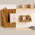thumbnail image 6 of Plastic Wicker Hanging Basket Wall Mount Storage Baskets for Kitchen Organizing Fruit, Onion, Potato, Vegetable, Hanging Fruit Baskets for Kitchen Counter/Pantry/Cabinet 1PC, 6 of 7