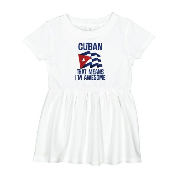 Inktastic Cuban Awesome Pride Girls Baby Dress