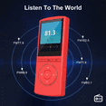 thumbnail image 5 of MP3 Player, 32GB Portable MP3 Player with Bluetooth 5.2, Digital Hi-Fi Lossless Sound Music Player, FM Radio, Voice Recorder, Dual Recording, Outdoor Sports, Gym, 5 of 7