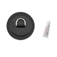 thumbnail image 1 of Inoxydable D-Pad/patch S'Adapte PVC Bateau Kayak Canoë W/colle Fort Noir, 1 of 8