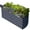 Midnight Grey, variant on Olle Galvanized Raised Garden Bed 17" Tall Metal Planter Boxes Outdoor for Growing Vegetables,Herbs,Flowers Steel Raised Garden Bed Kit 47"*27", Blue