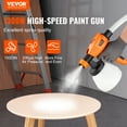 thumbnail image 2 of VEVOR Paint Sprayer, 1300W Electric Spray Paint Gun with Air Hose, 1300ml and 800 ml Containers, 5 Copper Nozzles, 150 Din HVLP Spray Gun for House Painting Home Interior and Exterior Walls, Fence, 2 of 9
