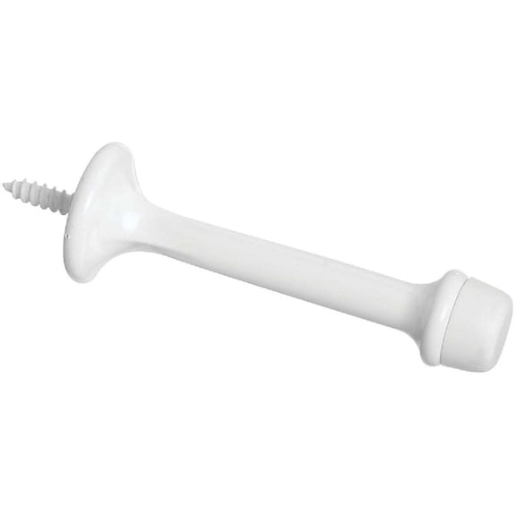 National Hardware Heavy Duty 3 In. Rigid Door Stop, White N248-419