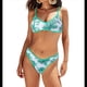 thumbnail image 1 of Conjuntos de Bikini para Mujer, Cuello Redondo, Acolchado, Dos Piezas, Corte Alto, Tiro Bajo, Traje de Baño Atrevido, Color Verde Cocotero, Talla XL, 1 of 10