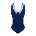 thumbnail image 4 of Slimming Plus Size Women's Color Block Swimsuit Swimwear For Hot Springs And Beach Flattering For All Shapes, 4 of 4