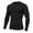 Black, variant on Yifymode Compression Shirts for Men - Long Sleeve Workout Base Layer Athletic Gym Tops Quick Dry Running Undershirts