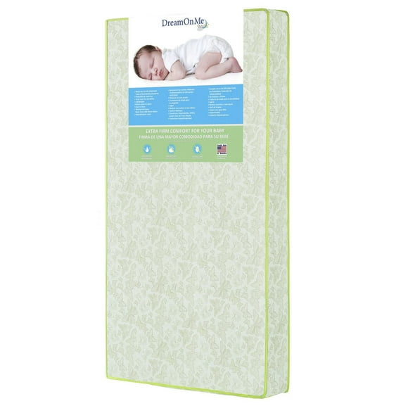 Dream On Me Little Butterflies 6" 2 in 1 Foam Core Crib and Toddler Bed Mattress, Model #51E5CL