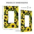 thumbnail image 5 of Kll Sunflowers In Vintage Wall Plate,Gloss Finish,Standard Size 1 - 5" X 3", Polycarbonate Thermoplastic,Electric Receptacle Plug Covers, 5 of 8