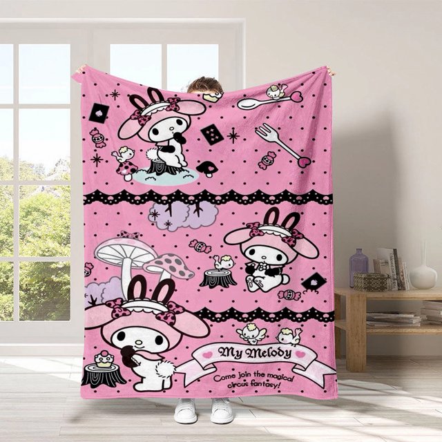 3D Printing, Cartoon Soft Double Flannel Blanket, Super Soft Blanket, Suitable For Living Room, Sofa
