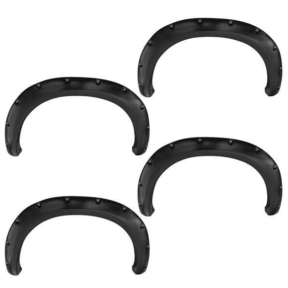 Trail Ridge Fender Flare Kit Bolt On Pocket Rivet Style Smooth Set of 4 Compatible with 2009-2014 Ford F-150