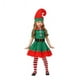 thumbnail image 5 of Conjunto de pantalones navideños verdes para niñas, 3 piezas, sombrero, camiseta y pantalones, disfraz de elfo, fiesta familiar de Año Nuevo, juego de rol, actuación, 5 of 5