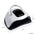 thumbnail image 4 of HLONK Clearance Under $5.00  UV LED Nail Lamp  320W UV Nail Dryer Light for Gel Nails with 72 Led  Fast Curing Gel Polish Lamp Auto Sensor  Nail Art Drying Tools  Curing Gel Toe Nails, 4 of 7
