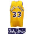 thumbnail image 1 of Kareem Abdul-Jabbar Signed Los Angeles Lakers Gold Mitchell & Ness NBA Swingman Basketball Jersey, 1 of 1