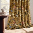 thumbnail image 2 of StangH 100% Blackout Floral Curtains Vivid Botanical Cottage Farmhouse Elegant Design Thermal Insulated Privacy for Living Room/Bedroom, W52xL96, 2 Panels, 2 of 7