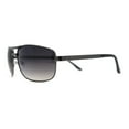 thumbnail image 3 of Mens Metal Rim Rectangle Sport Pilots Sunglasses Black Smoke, 3 of 4