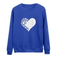 thumbnail image 4 of sovlvnd Discount 2024 Women Long Sleeves Casual Loose Fashionable Shirts Color Round Neck Sweatshirt Crewneck Over Size Pullover Tunic Tops, 4 of 4