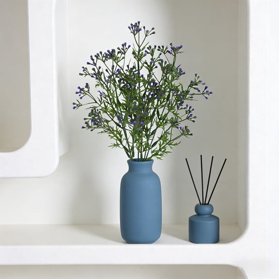Cadancy Artificial Flowers Bouquet Fake Plants Stems for Home Decor Silk Floral Arrangement Greenery Shrubs Wedding Party Centerpiece Decoration Indoor Outdoor Garden Filler
