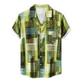 thumbnail image 2 of Rbaofujie T-Shirts pour Hommes Liquidation Chemises Décontractées à Boutons Imprimé Floral Non Positionné Col Rabattu Manches Courtes Blouse, 2 of 5