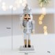 thumbnail image 1 of 16CM Wooden Nutcracker Ornament Soldier Figure Christmas Tree Pendant Office Table Xmas Decor Statues Gifts For Friends Kid, 1 of 5