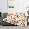 thumbnail image 5 of KLL Squirrel Print Fleece Throw Blanket, Horizontal Fleece Bedding Cute Soft Blankets Comfy Fleece Flannel Plush Home Decor for Couch & Bed -50"x40", 5 of 9