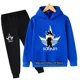 thumbnail image 3 of Conjunto de sudadera y pantalones con capucha para niños, 2 piezas, ropa de abrigo de Anime Goku, regalo para niños, 3 of 5