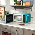 thumbnail image 6 of Mainstays 0.7 Cu ft Compact Countertop Microwave Oven, Teal, 6 of 14
